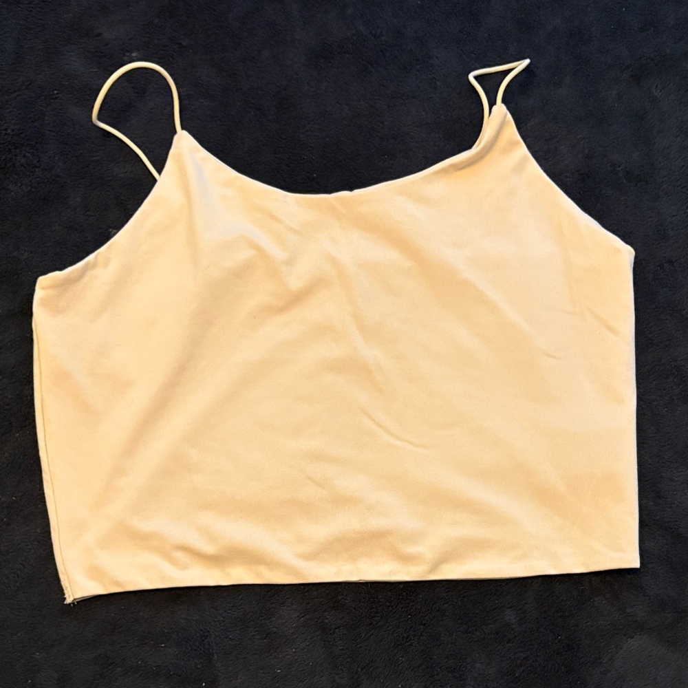 Women's Cream Spaghetti Strap Top